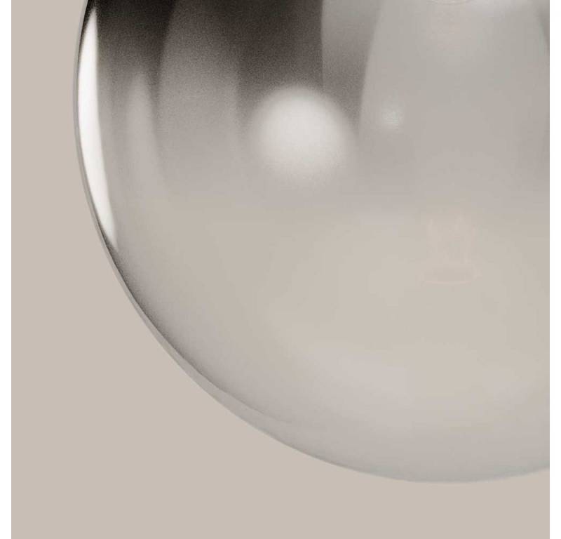 s.luce Stehlampe Stehleuchte Orb Poseidon mit Glaskugel 175cm Rauch Verlauf von s.luce
