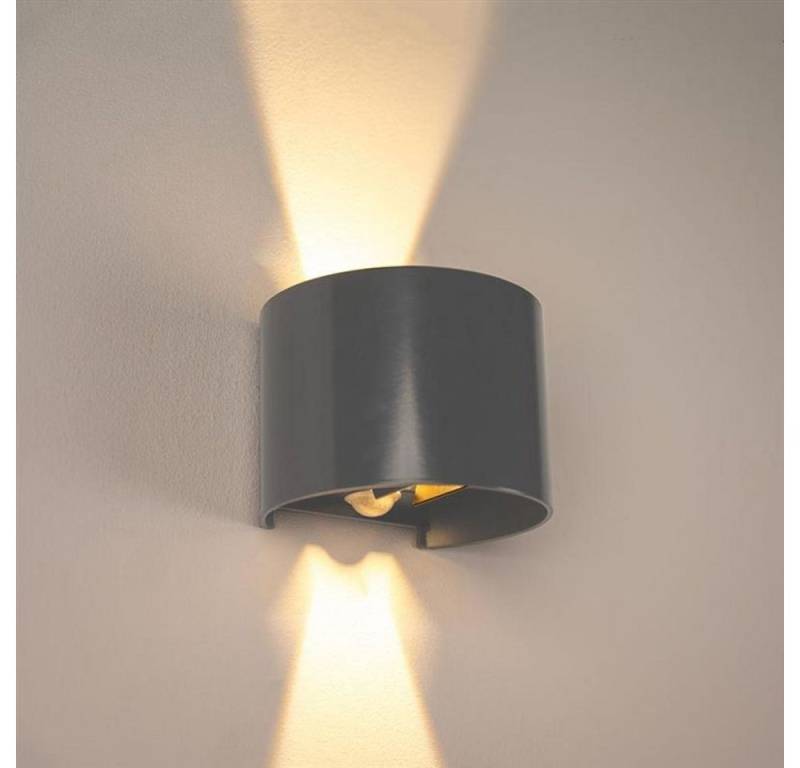 s.luce Wandleuchte LED Wandlampe Ixa mit Bewegungsmelder Anthrazit, Warmweiß von s.luce