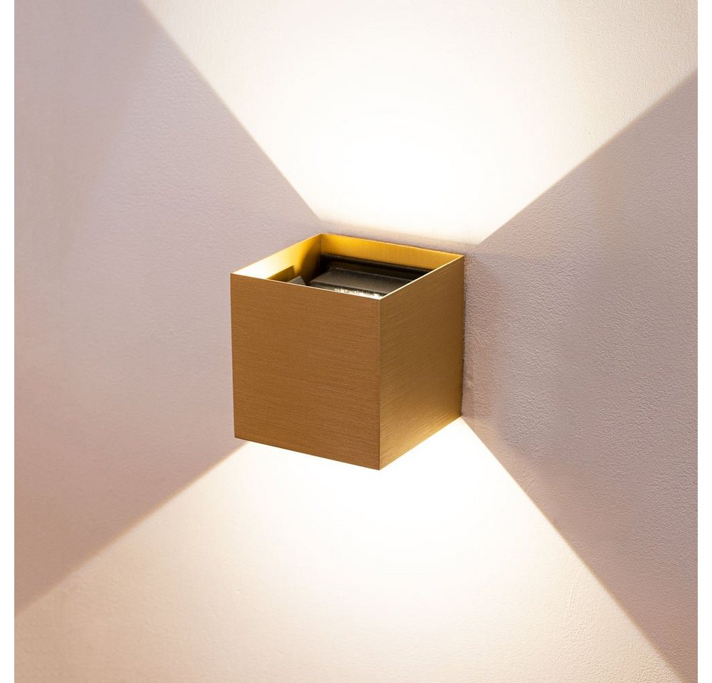 s.luce Wandleuchte LED Wandlampe Ixa mit Bewegungsmelder Gold, Warmweiß s.luce Wandleuchte LED Wandlampe Ixa mit Bewegungsmelder Gold, Warmweiß von s.luce