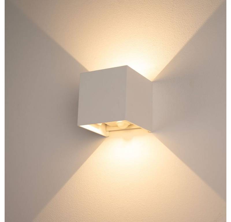 s.luce Wandleuchte LED Wandlampe Ixa mit Bewegungsmelder Weiß, Warmweiß von s.luce