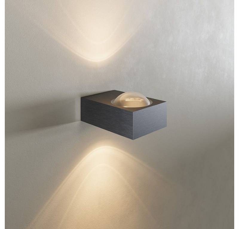s.luce Wandleuchte Wandleuchte Beam X eckig up & down modern Schwarz von s.luce
