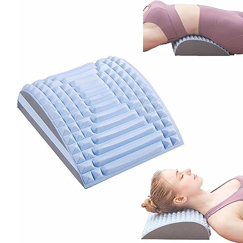 sPeesy Neck & Back Stretcher, Refresh - Nacken- und Rückenstrecker, Rückenstrecker und Nackenstrecker 2 in 1, Rücken Dehnen Gerät zur Linderung von Nackenschmerzen & Rückenschmerzen (Color : A-Blue) von sPeesy