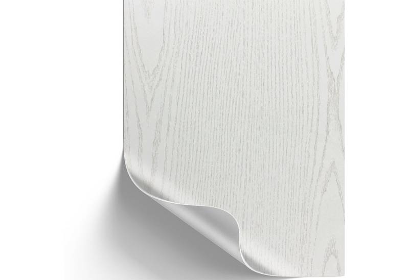 sa roca Möbelfolie 13,89€/qm Klebefolie Möbel Küche Dekofolie Holzoptik Perlmuttholz weiß, (Designfolie inkl. E-Book), Selbstklebefolie - Zuschneidbar, abwischbar & rückstandslos entfernbar von sa roca
