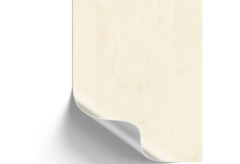 sa roca Möbelfolie 13,89€/qm Klebefolie Möbel Küche selbstklebende Folie Holzoptik Birke, (Designfolie im Zuschnitt inkl. E-Book), Dekofolie - Zuschneidbar, abwischbar & rückstandslos entfernbar von sa roca