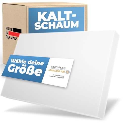 saarschaum • Kaltschaumplatte Schaumstoffplatte • Wähle Raumgewicht und Stärke • HR 4045 60x200x3cm • Polster Auflage Matratze Schaumstoff • Meterware von saarschaum