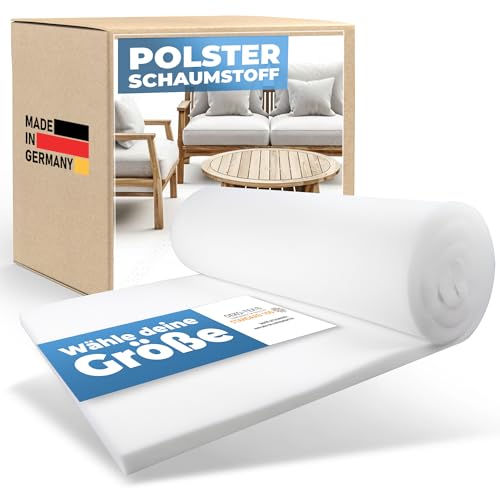 saarschaum • Schaumstoff für Polster & DIY-Projekte • Vielseitig einsetzbar • Hochwertiger RG 35/55 Polster Schaumstoff • 140 x 40 x 12 cm (Mittelfest) von saarschaum