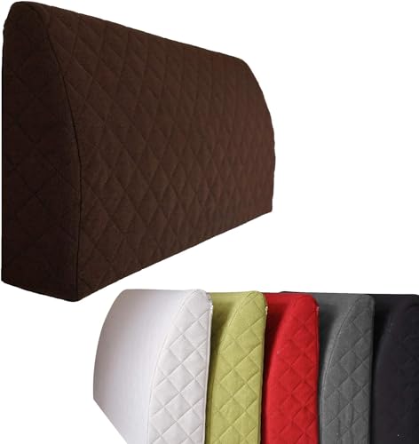 sabeatex® Rückenlehne für Bett, Sofakissen, Rückenkissen für Lounge-oder Palettenmöbel in 5 trendigen Farben. Länge 90 cm, Höhe 45 cm Farbe: (Braun) von sabeatex