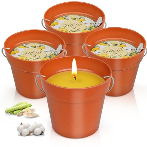 Citronella Kerze Outdoor, 4x200g Outdoor Kerzen Groß, 180h Brenndauer Zitronella Garten Kerzen mit Citronella öl & Natürliches Sojawachs, Sommergeschenk Set für Garten, Balkon, Terrasse & Camping Citronella Kerze Outdoor, 4x200g Outdoor Kerzen Groß, 180h Brenndauer Zitronella Garten Kerzen mit Citronella öl & Natürliches Sojawachs, Sommergeschenk Set für Garten, Balkon, Terrasse & Camping von sacemontic
