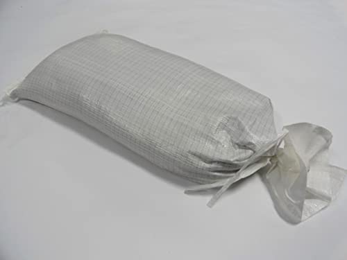 sackmaker Robuste Sandsäcke – weiß, schwarz und gelb – UV-geschützt – ungefüllt – Industriequalität mit Sonnenschutz (20, weiß) von sackmaker