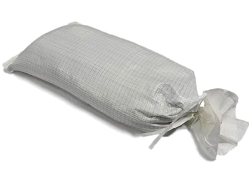 sackmaker Robuste Sandsäcke – weiß, schwarz & gelb – UV-geschützt – ungefüllt – Industriequalität mit Sonnenschutz (10, weiß) von sackmaker