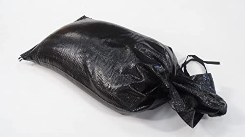 sackmaker Robuste Sandsäcke – weiß, schwarz & gelb – UV-geschützt – ungefüllt – Industriequalität mit Sonnenschutz (5, schwarz) von sackmaker