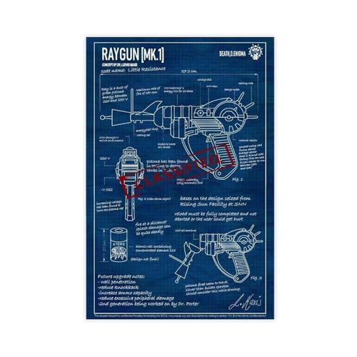 saedba Ray Gun Black Ops Zombies Gaming-Poster auf Leinwand, Schlafzimmer, Dekoration, Landschaft, Büro, Raumdekoration, Geschenk, 40 x 60 cm saedba Ray Gun Black Ops Zombies Gaming-Poster auf Leinwand, Schlafzimmer, Dekoration, Landschaft, Büro, Raumdekoration, Geschenk, 40 x 60 cm von saedba