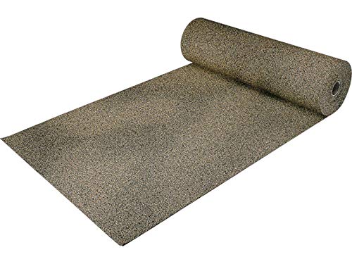 DAMTEC® Standard Trittschalldämmung METERWARE 1m Breite x 2mm Stärke Dämmunterlage Gummi-Korkunterlage von safe elastic