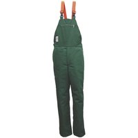 safety and more Schnittschutzlatzhose, Polyester/Baumwolle/Polypropylen, grün/orange - gruen von safety and more