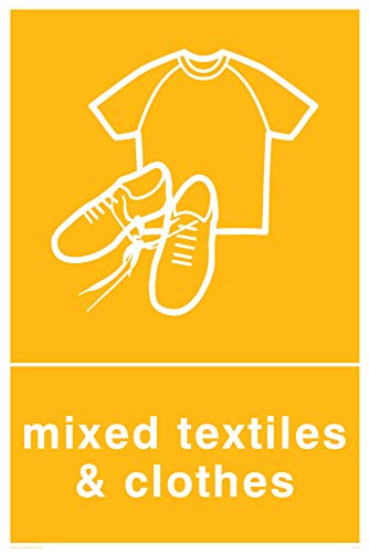 Viking Schilder ij1424-a4p-3 m recycling-mixed Textilien und Kleidung Zeichen, 3 mm Kunststoff starr, 300 mm H x 200 mm W Viking Schilder ij1424-a4p-3 m recycling-mixed Textilien und Kleidung Zeichen, 3 mm Kunststoff starr, 300 mm H x 200 mm W von Viking Signs