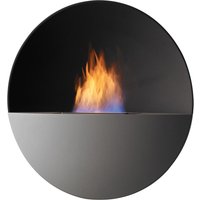 safretti Prometheus R Wandfeuer / Ethanol Kamin: Schwarz / Grau von safretti