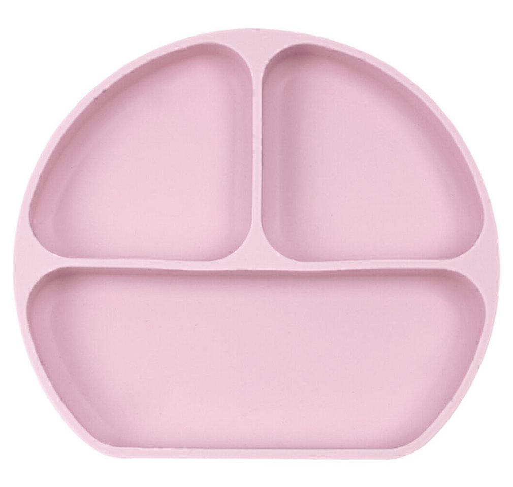 safta Kindergeschirr-Set Teller Koala Silikon Saugnapf Rosa (20,5 x 2,5 x 18 cm) von safta