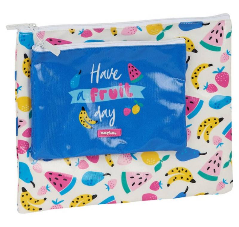 safta Papierscheren Allzwecktasche Fruits Weiß von safta