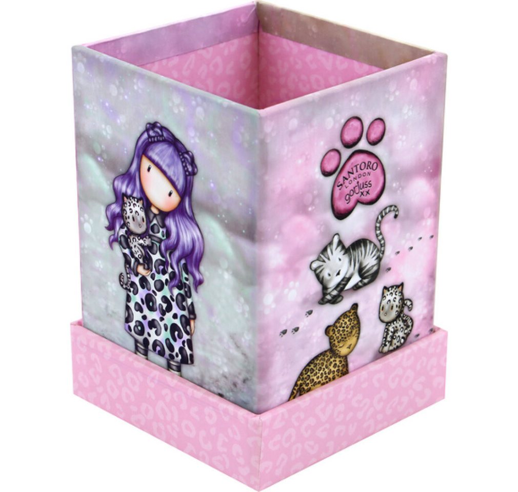 safta Papierscheren Bleistifthalter Gorjuss Ruby wild Bunt Pappe (8,2 x 11,2 x 8,2 cm) von safta