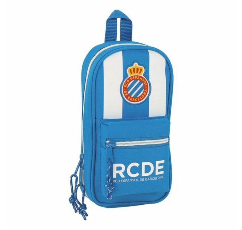 safta Papierscheren Rucksack mit Federtaschen RCD Espanyol Blau Weiß (33 Stücke) von safta