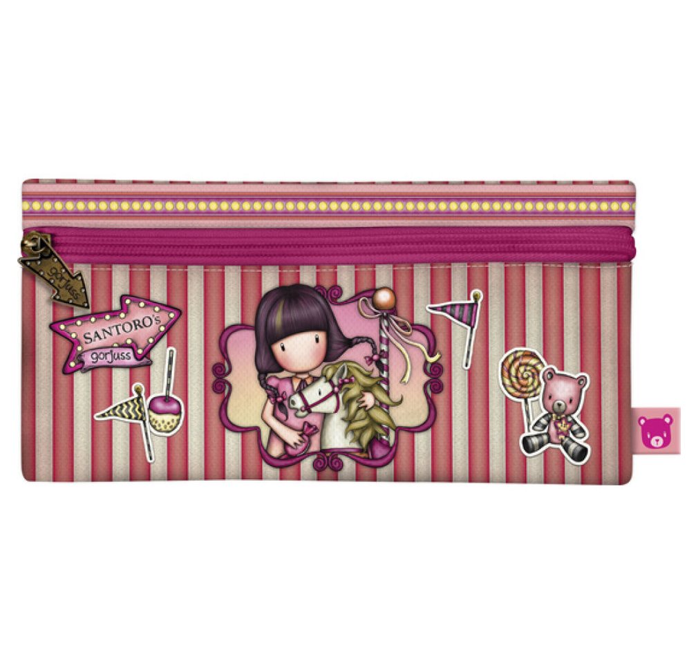safta Papierscheren Schulmäppchen Gorjuss Carousel Lachsfarben (22 x 11 x 1.5 cm) von safta