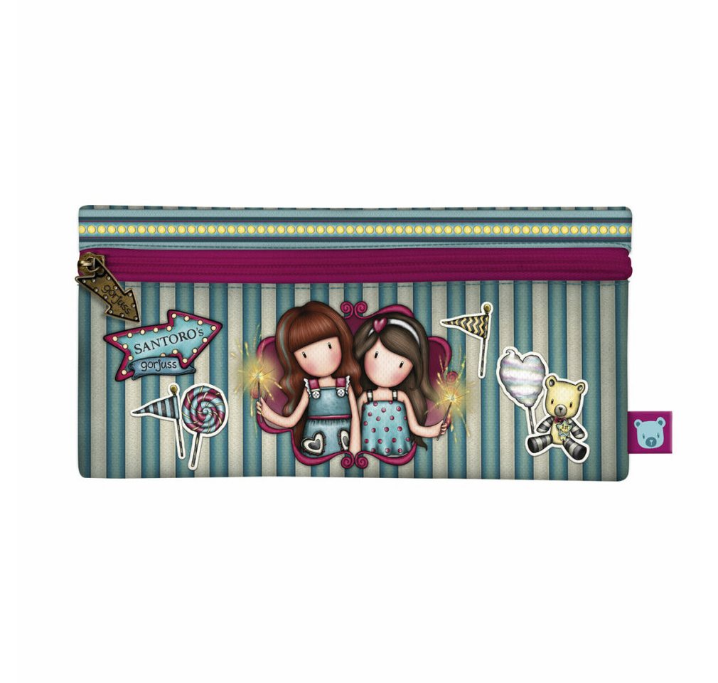safta Papierscheren Schulmäppchen Gorjuss Fireworks Granatrot (22 x 11 x 1.5 cm) von safta