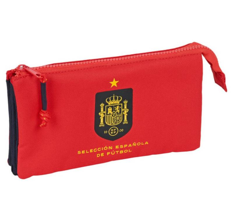 safta Papierscheren Schulmäppchen RFEF Rot Blau (22 x 12 x 3 cm) von safta