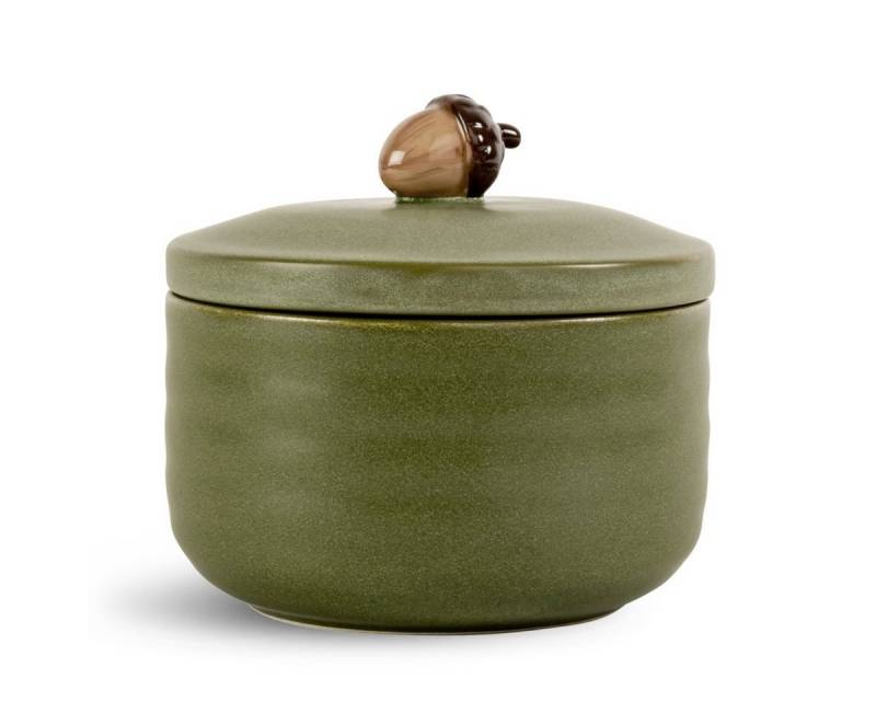 sagaform Keksdose Dose ELLEN mit Eichel - Farbwahl, Steingut von sagaform