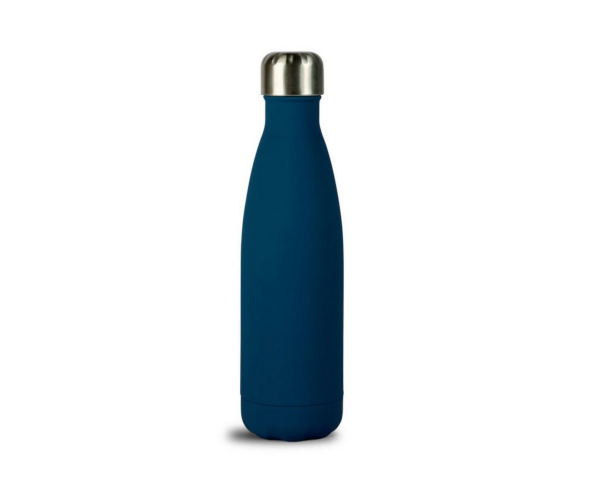 sagaform Trinkflasche Trinkflasche 0.5 l, blau gummiert von sagaform