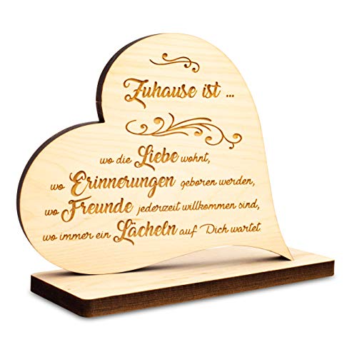sagl.tirol holzmanufaktur Zirbenherz auf Sockel mit Gravur (Zuhause ist wo die Liebe wohnt) sagl.tirol holzmanufaktur Zirbenherz auf Sockel mit Gravur (Zuhause ist wo die Liebe wohnt) von sagl.tirol