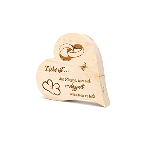 sagl.tirol Zirbenherz Liebe ist... das Einzige, was Sich verdoppelt... 12cm von sagl.tirol