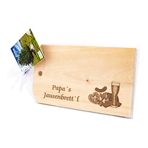 Zirbenjausenbrett Naturbelassen (Papa´s Jausenbrettl) von sagl.tirol