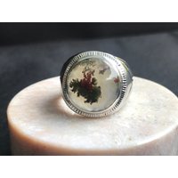 Landschafts Achat Ring Handgemachter 925 Sterling Silber, Java Indonesien, Us Größe 8, 5 Landschafts Achat Ring Handgemachter 925 Sterling Silber, Java Indonesien, Us Größe 8, 5 von saharagems