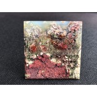 Moos Achat Indonesien Cabochon Landschaft - Natur Handgemacht Tolles Exemplar Viele Farben Alle Seiten Hochglanzpoliert 23.1 G von saharagems