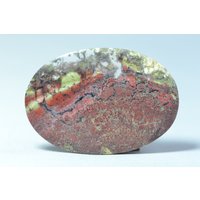 Moss Achat Indonesien Cabochon - Natur Erstaunliches Exemplar Mehrere Farben Spiegelpoliert Alle Seiten Erstaunlich 33, 5 Karat 6, 7 G von saharagems