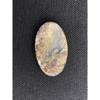 Moss Achat Indonesien Cabochon - Oval Geformt Natur Erstaunliches Exemplar Mehrere Farben Spiegel Alle Seiten Poliert Unikat 6, 9 G von saharagems