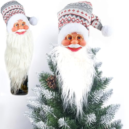 Saijer Weihnachtsbaumspitze Weihnachtsmann, Christbaumspitze Weihnachtsstern Baumspitze Weihnachten Weihnachtsbaum Spitzen Tannenbaum Spitze Weinflaschen Verpackung Weihnachtsbaumschmuck Tree Topper Saijer Weihnachtsbaumspitze Weihnachtsmann, Christbaumspitze Weihnachtsstern Baumspitze Weihnachten Weihnachtsbaum Spitzen Tannenbaum Spitze Weinflaschen Verpackung Weihnachtsbaumschmuck Tree Topper von saijer