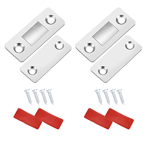 Magnete Schranktüren, Magnete für Schubladen, Magnetschnäpper Stark, Magnetischer Türschließer, Türmagnete Stark, Schrankmagnete, für Schubladen Schrank Küchenschrank Schiebetür(Silber) von saizone