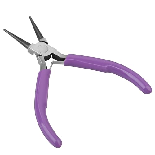Mini-Rundzange mit Doppelter Feder Round Nose Pliers, Edelstahl Schmuckzange Small Wire Cutters for Crafts, Jewelry Making Tools Professional Beading Hobby Work DIY Craft Supplies von salbsever