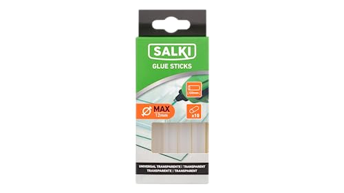 salki 20430356 Universal Klebestifte transparent (MAX) Leimstangen, durchsichtig, Nueva Caja eco 125 gr von salki