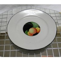 Handbemalter Jugendstil Porzellan Teller Mit Pfirsichen von sallys4025
