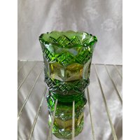 Imperial Helios Green Karneval Pressglas Zahnstocherhalter von sallys4025