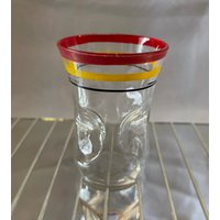Retro Vintage Schnapsglas, Eingeklemmte Seiten, Seltener Fund von sallys4025
