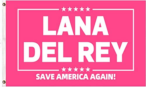 Lana Del Rey Flagge, Sängerin, Lizzy Grant, Flaggen für Zimmer, Studentenwohnheim, Schlafzimmer, Wandteppich, Dekor – für Lana Del Rey Fans drinnen und draußen, lustiges Party-Banner, Poster, von salmophy