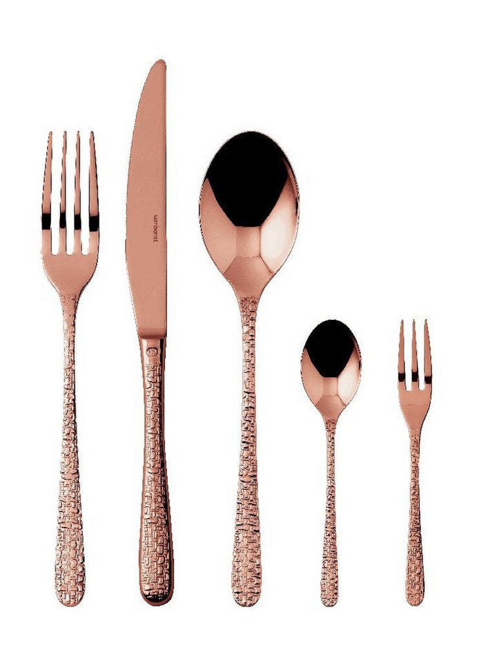 sambonet Geschirr-Set Besteck-Set 30-tlg. Venezia PVD Kupfer, Edelstahl 18-10, PVD von sambonet
