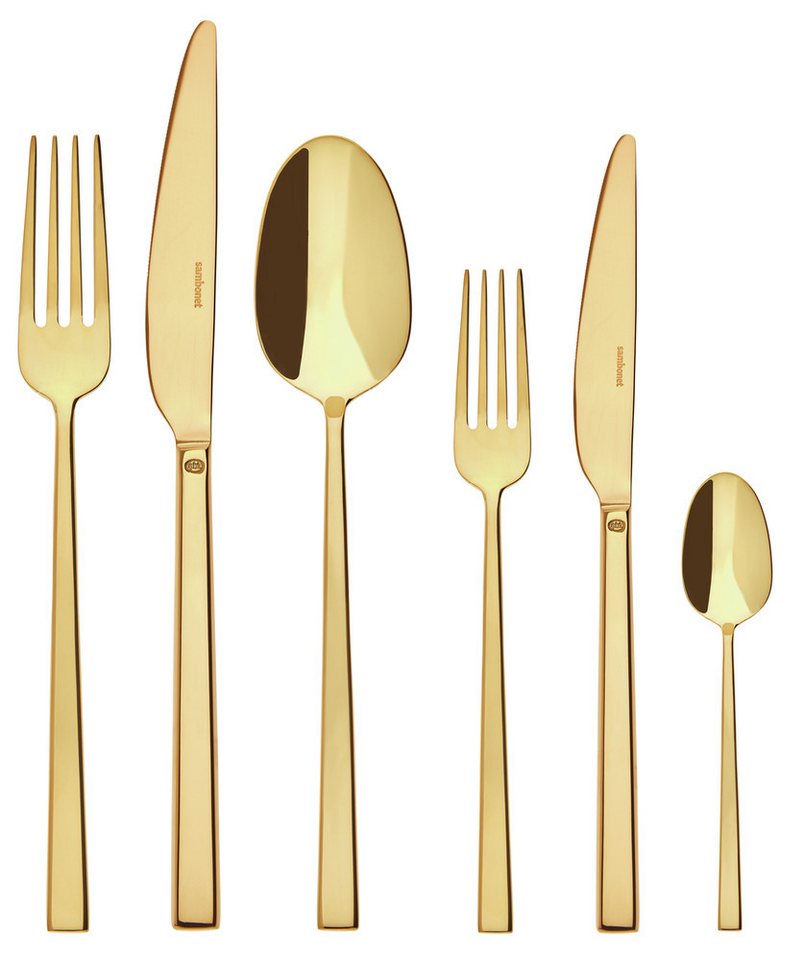 sambonet Besteck-Set Sambonet Besteckset Rock Gold 36-teilig sambonet Besteck-Set Sambonet Besteckset Rock Gold 36-teilig von sambonet
