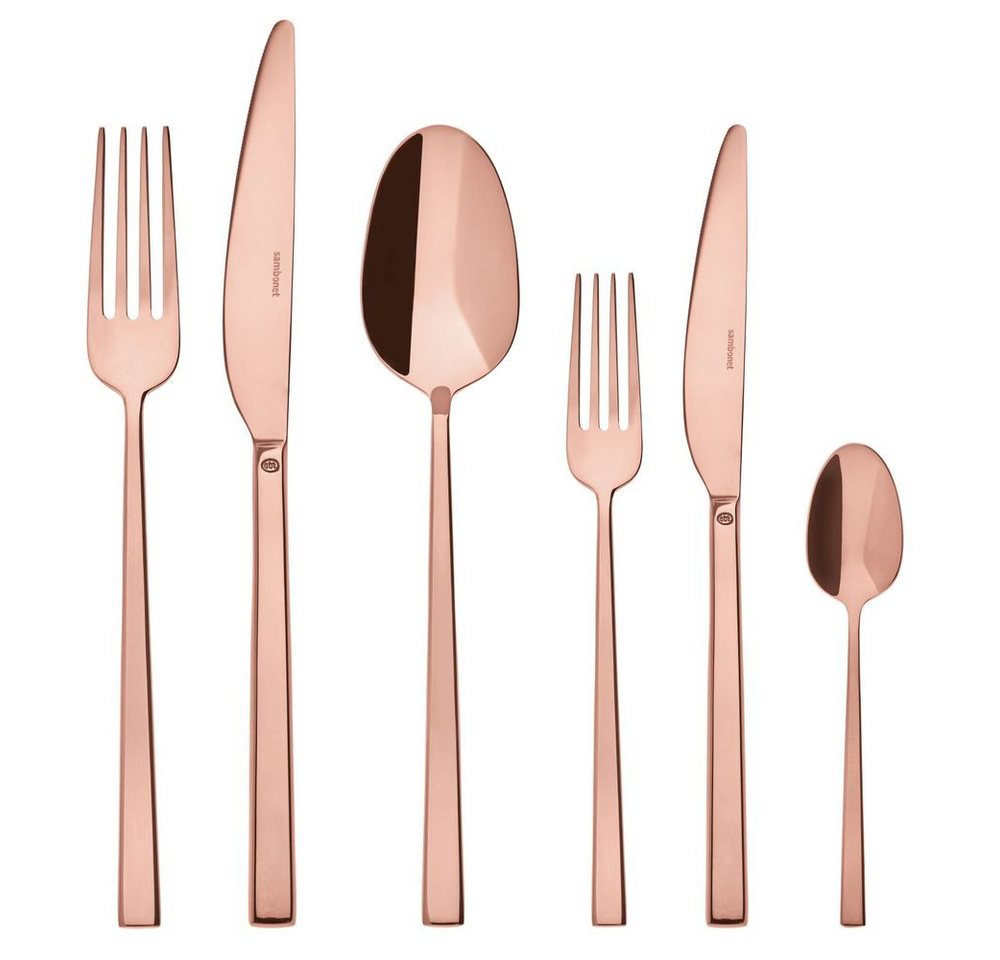 sambonet Besteck-Set Sambonet Besteckset Rock Kupfer 36-teilig sambonet Besteck-Set Sambonet Besteckset Rock Kupfer 36-teilig von sambonet