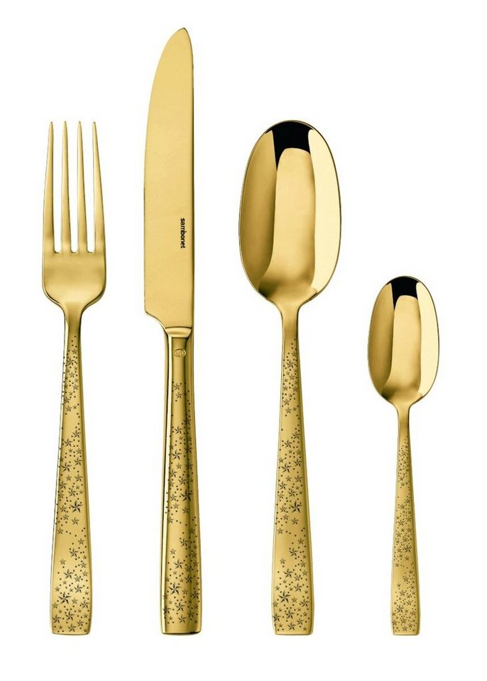 sambonet Besteck-Set Cometa Edelstahl/PVD Gold Besteck 24tlg.Vh., Edelstahl von sambonet