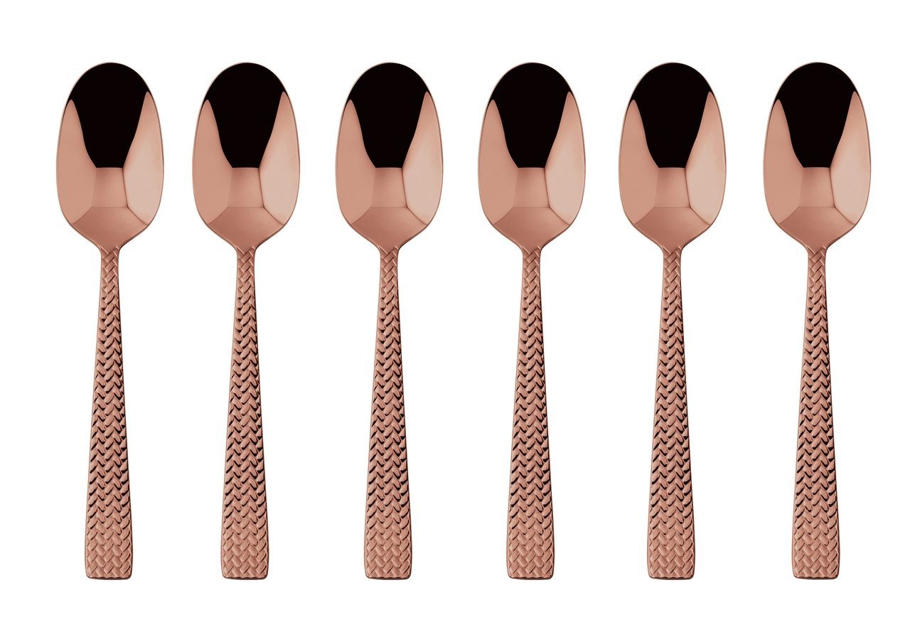sambonet Besteck-Set Cortina Edelstahl/PVD Kupfer Mokkalöffel Set 6, Edelstahl rostfrei, Besteck-Sets sambonet Besteck-Set Cortina Edelstahl/PVD Kupfer Mokkalöffel Set 6, Edelstahl rostfrei, Besteck-Sets von sambonet
