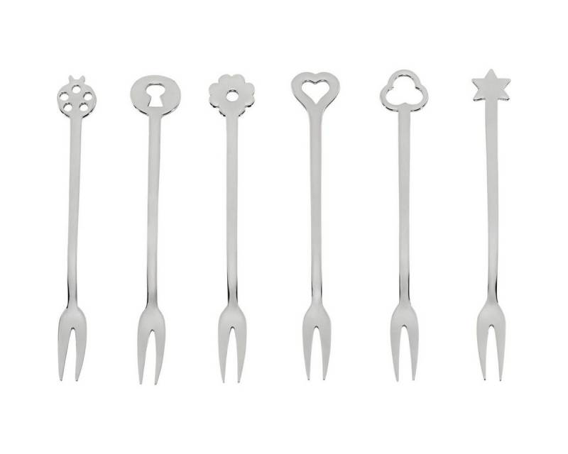 sambonet Besteck-Set New Portafortuna Inox 6 forchettine von sambonet